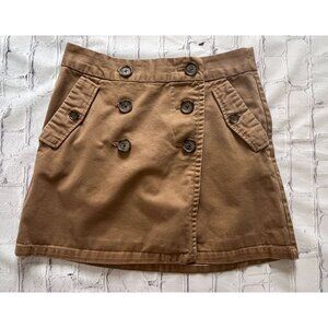 J. Crew Double Button Front Mini Skirt - Women's SIZE 4